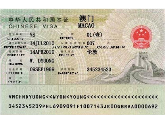 Dịch vụ xin visa Trung Quốc